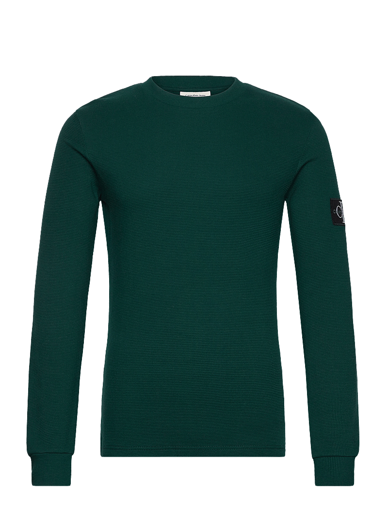 Calvin Klein Jeans - BADGE WAFFLE LS TEE - pikkade varrukatega t-särgid - ponderosa pine - 1