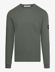 Calvin Klein Jeans - BADGE WAFFLE LS TEE - trøjer - thyme - 0