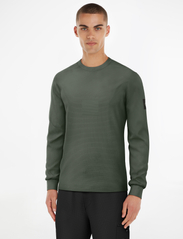 Calvin Klein Jeans - BADGE WAFFLE LS TEE - trøjer - thyme - 1