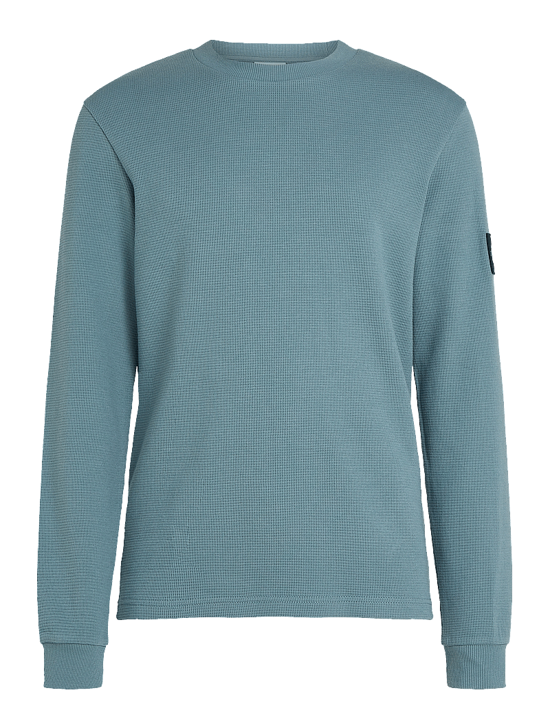 Calvin Klein Jeans - BADGE WAFFLE LS TEE - trooper - 1