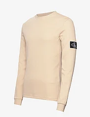 Calvin Klein Jeans - BADGE WAFFLE LS TEE - megzti laisvalaikio drabužiai - warm sand - 2