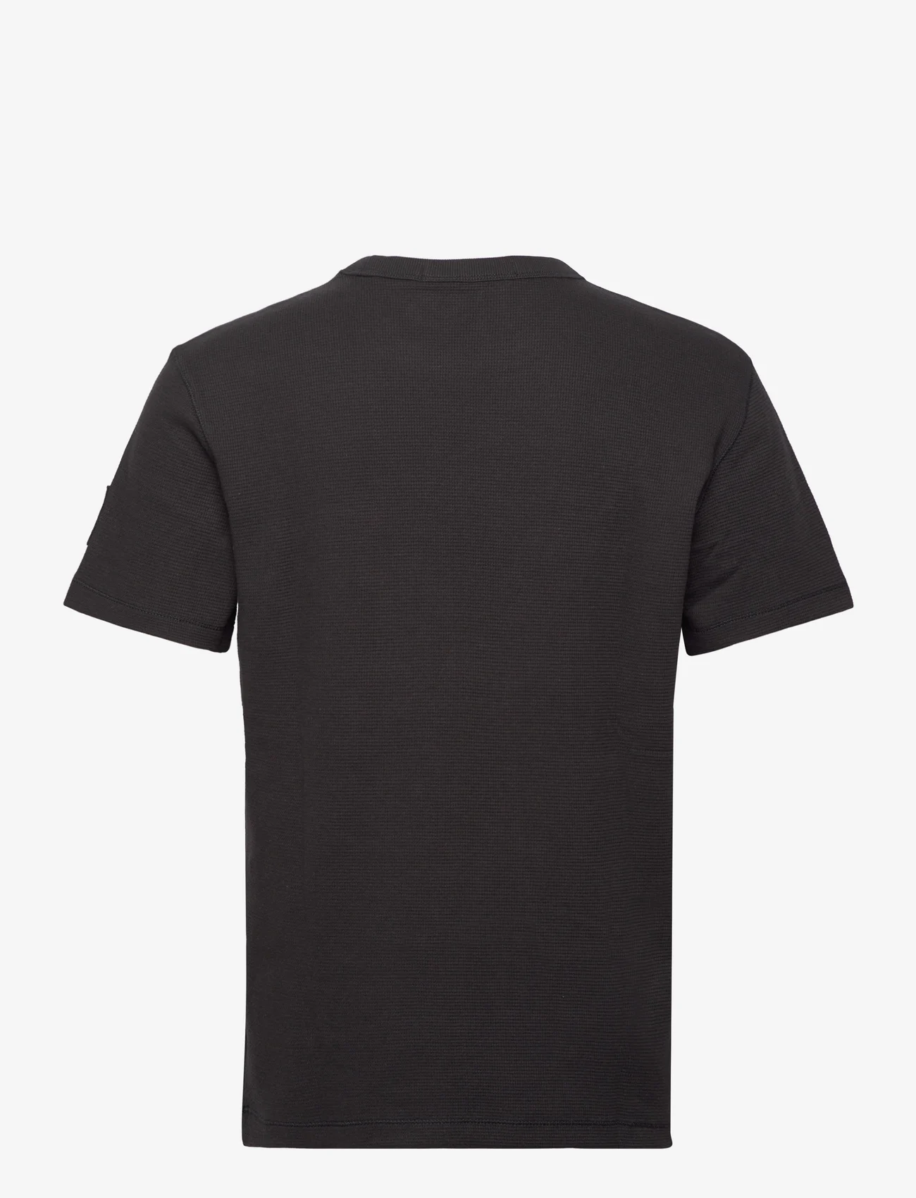 Calvin Klein Jeans - BADGE WAFFLE TEE - basic t-shirts - ck black - 1