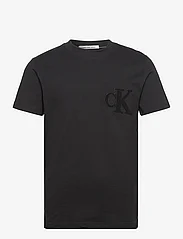 Calvin Klein Jeans - CK CHENILLE TEE - basic t-shirts - ck black - 0