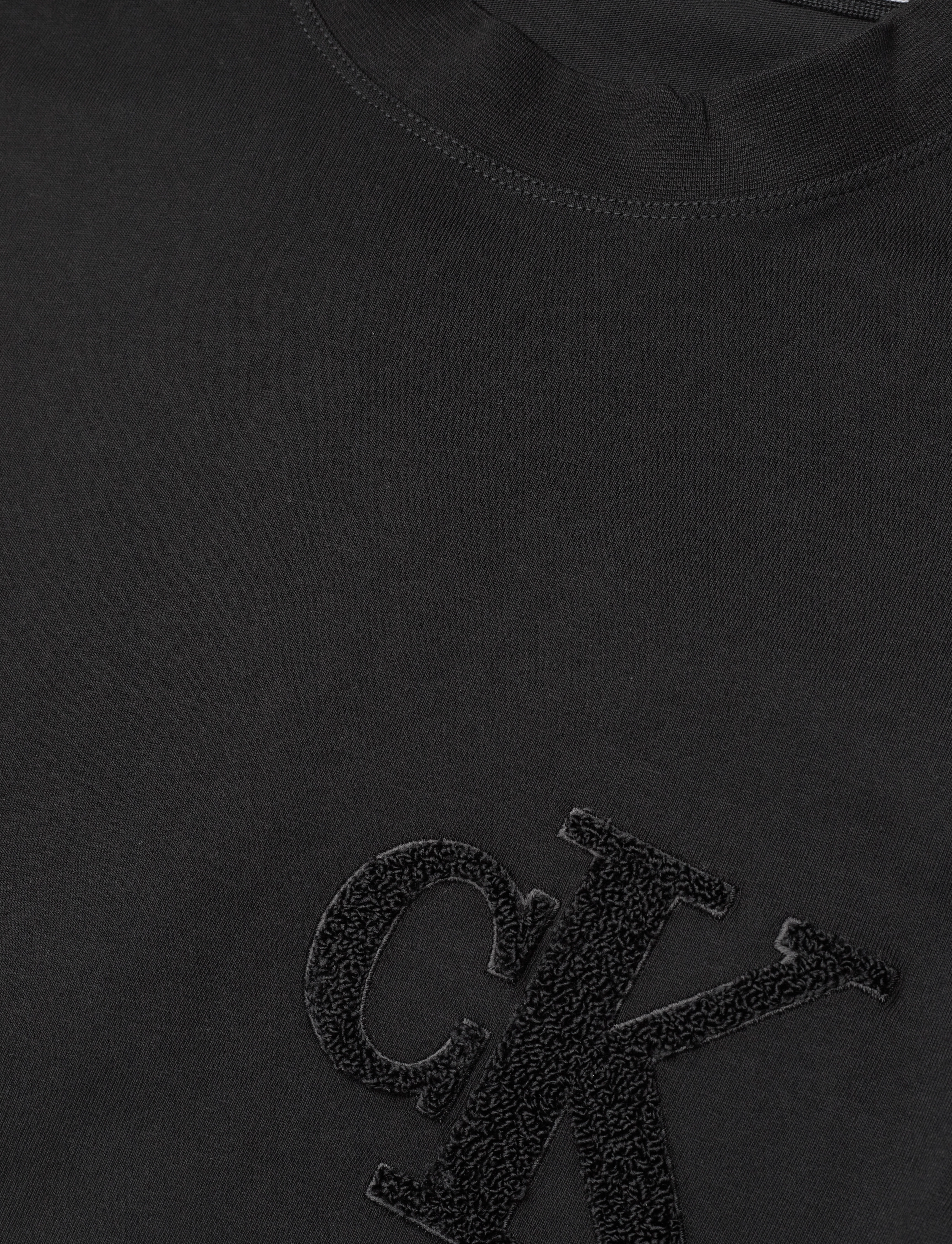Calvin Klein Jeans - CK CHENILLE TEE - ck black - 2