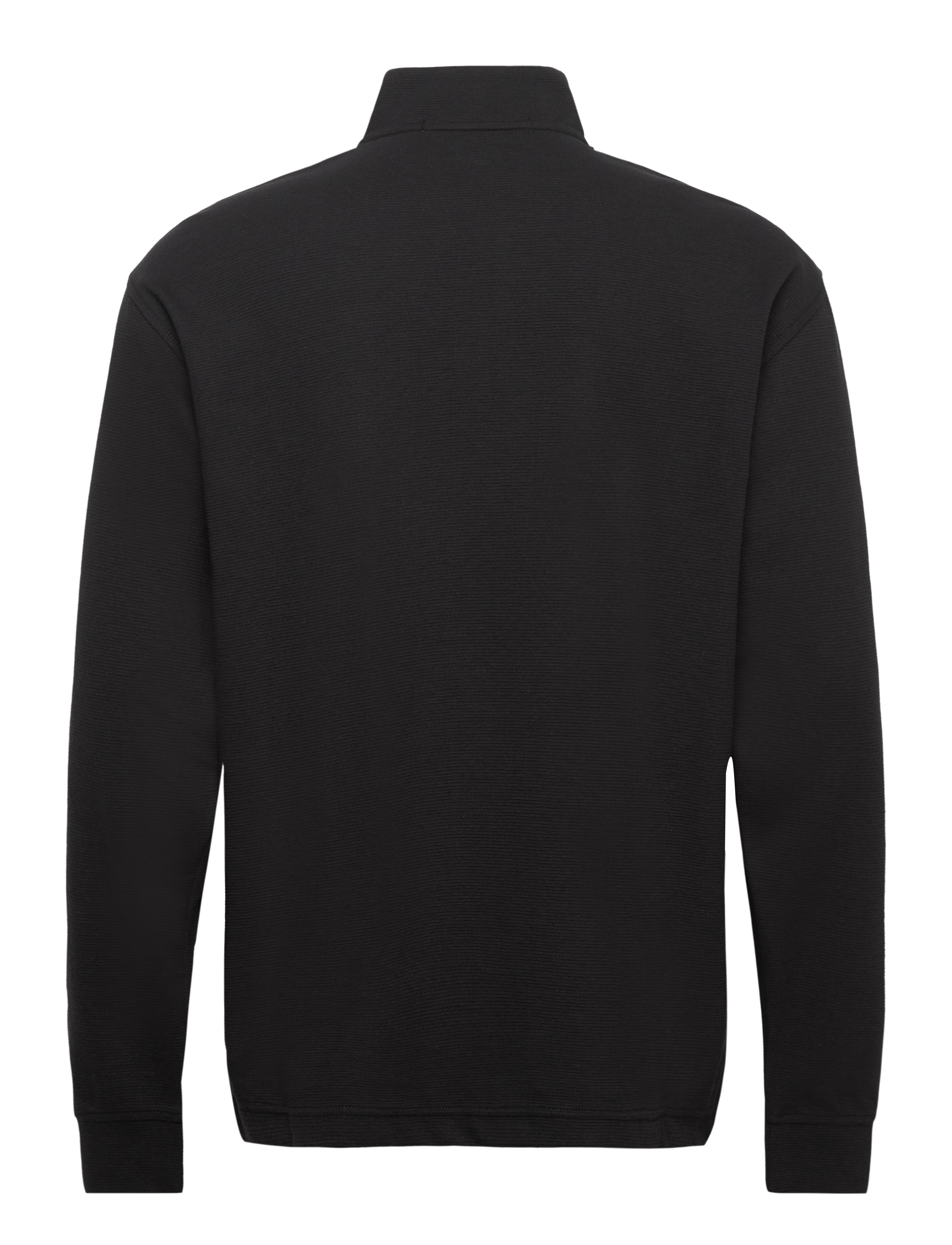 Calvin Klein Jeans - INSTIT HALF ZIP OTTOMAN TEE - ck black - 1