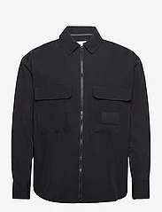 Calvin Klein Jeans - PREMIUM ESSENTIALS ZIP OVERSHIRT - overshirts - ck black - 0