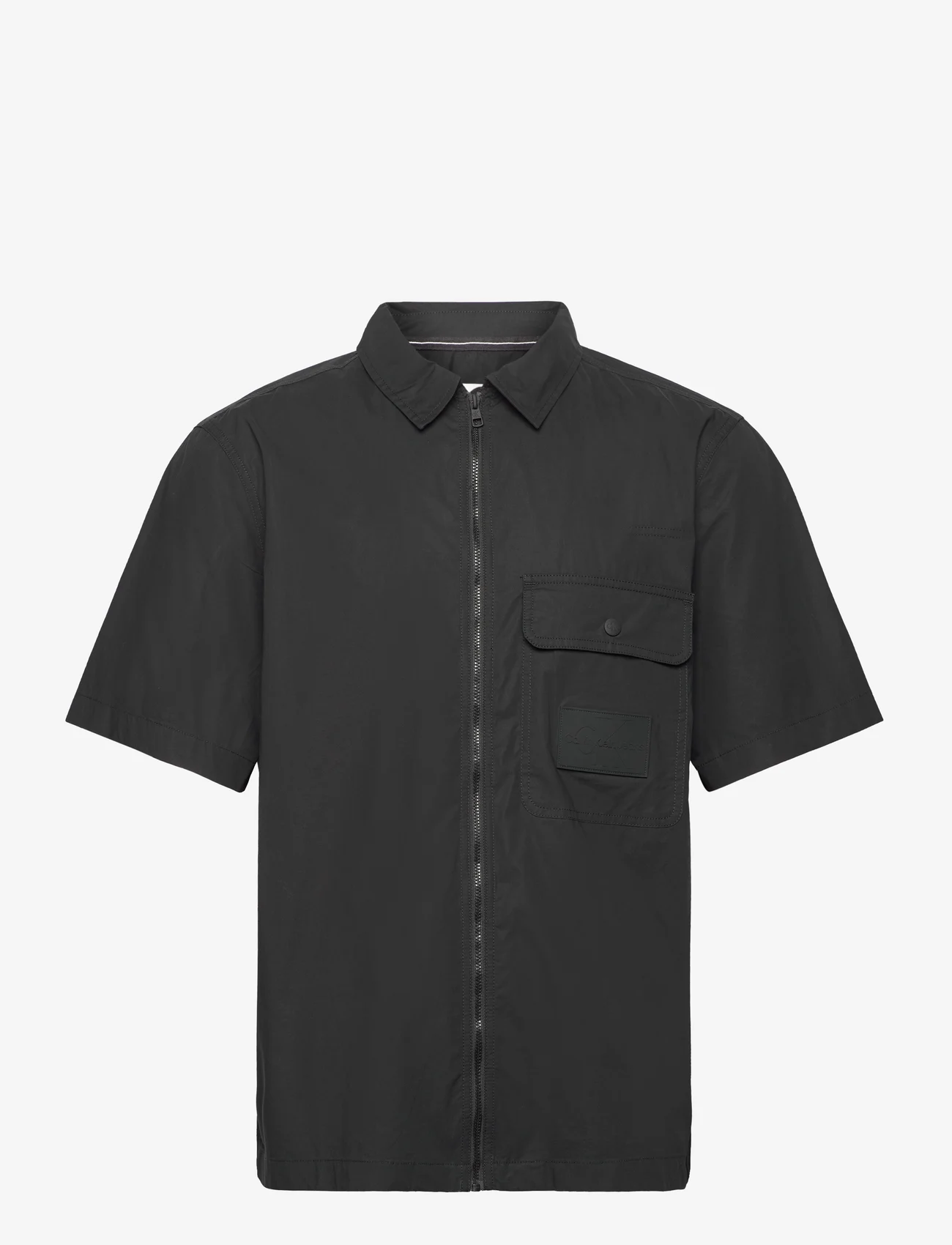 Calvin Klein Jeans - STRETCH POPLIN SS SHIRT - basic overhemden - ck black - 0
