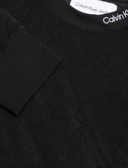 Calvin Klein Jeans - EMBRO NECK TOWELLING CREWNECK - sweatshirts - ck black - 2