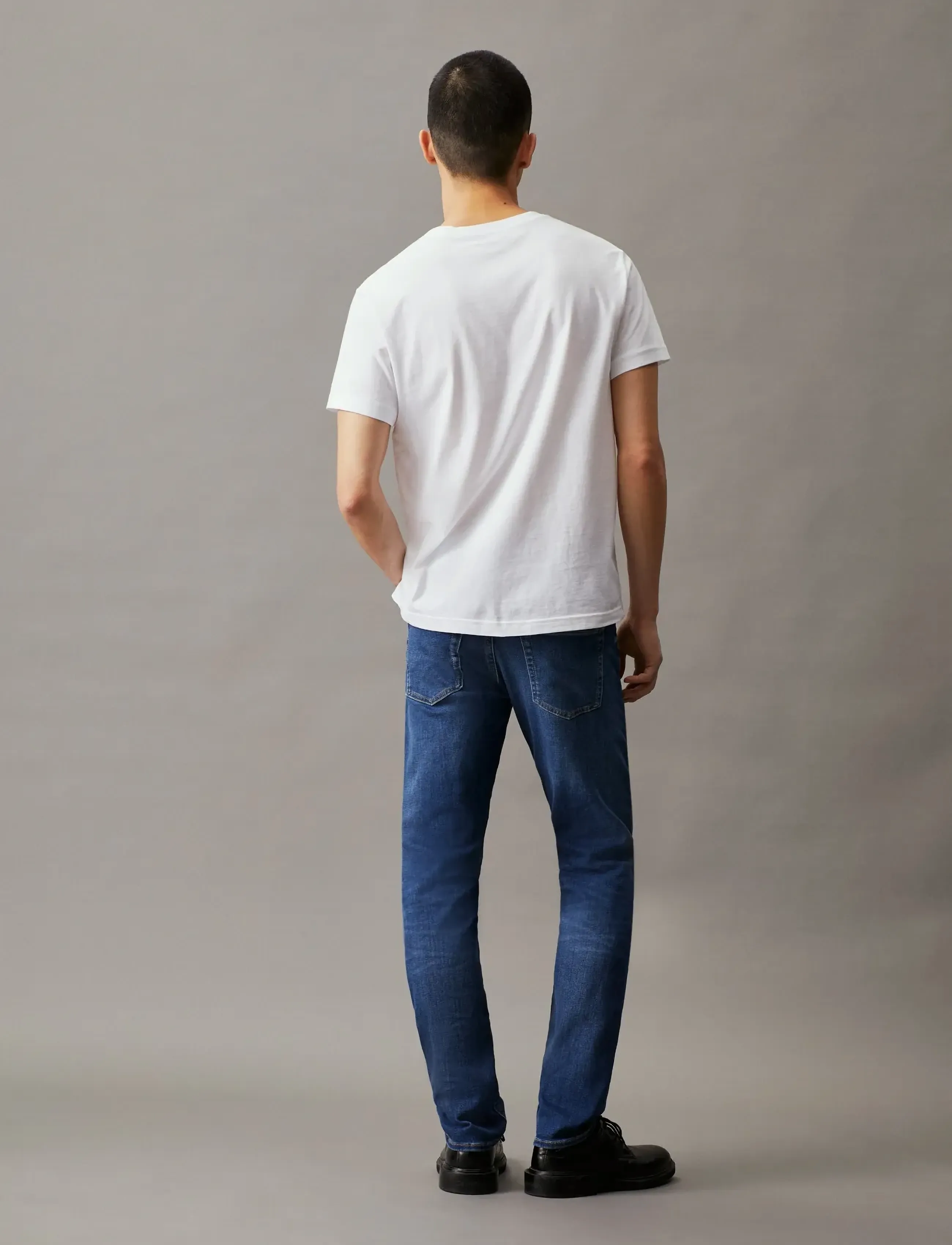 Calvin Klein Jeans - SLIM - trousers & jeans - denim dark - 4