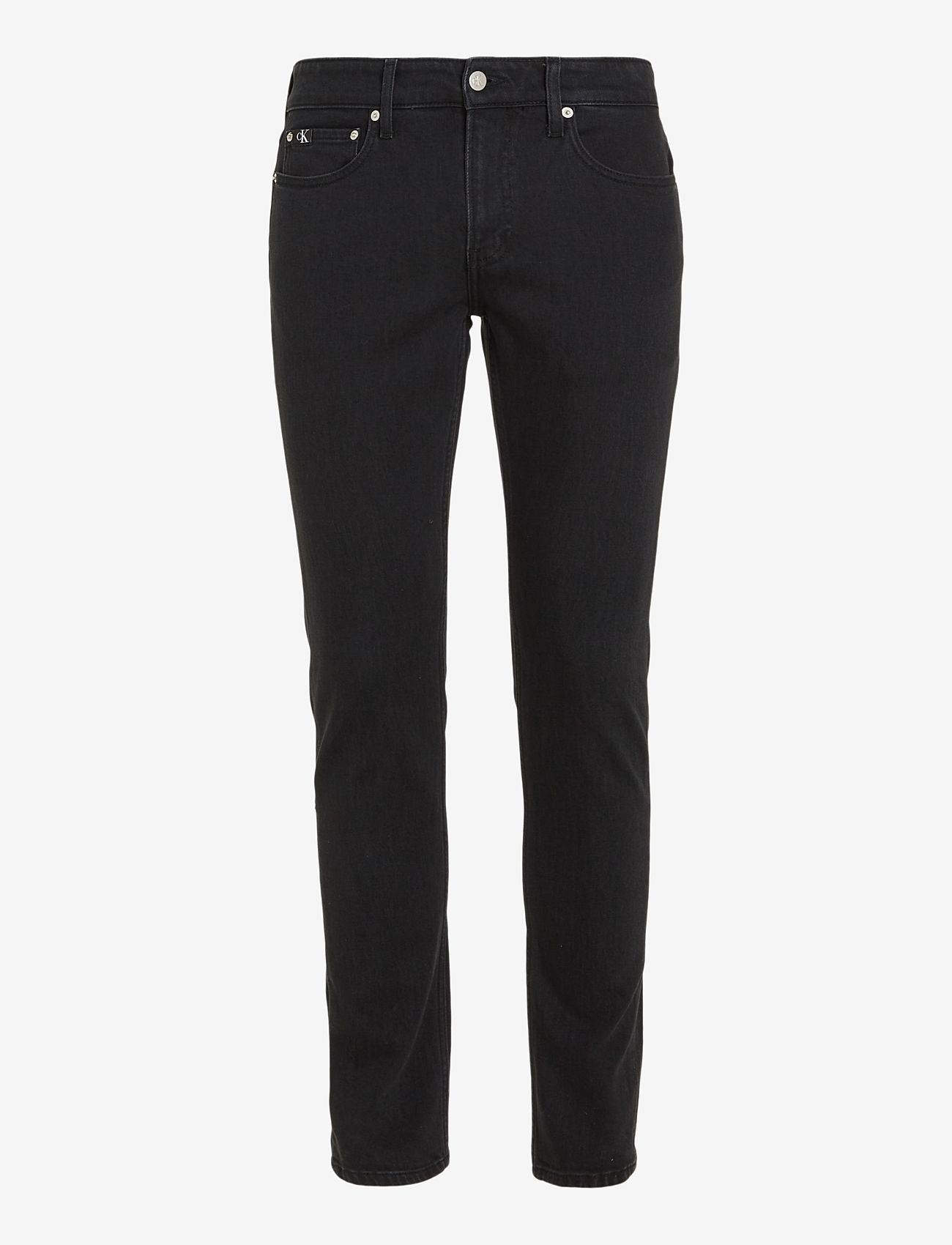 Calvin Klein Jeans - SLIM - püksid & teksad - denim black - 0