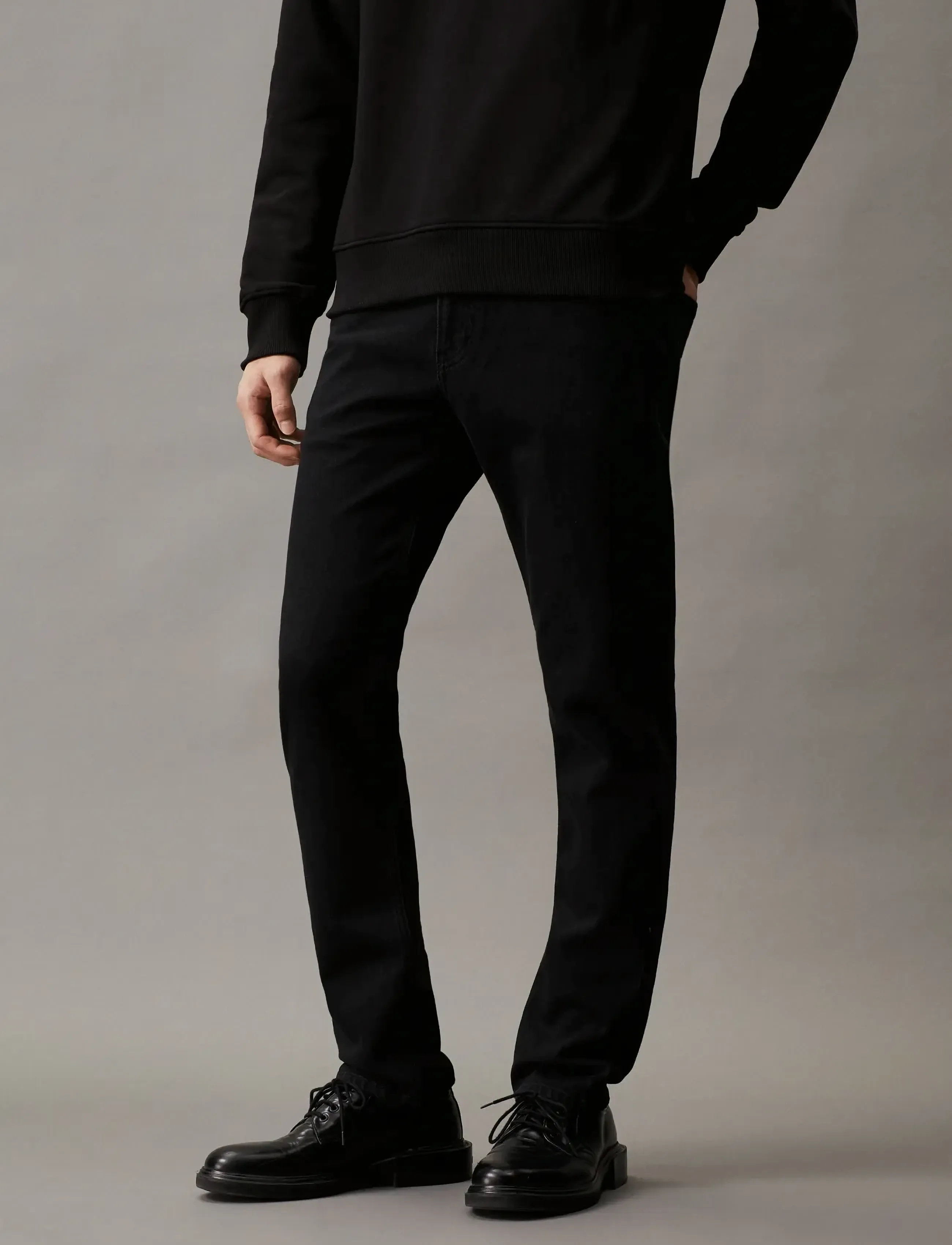 Calvin Klein Jeans SLIM - Denimkläder - DENIM BLACK / black