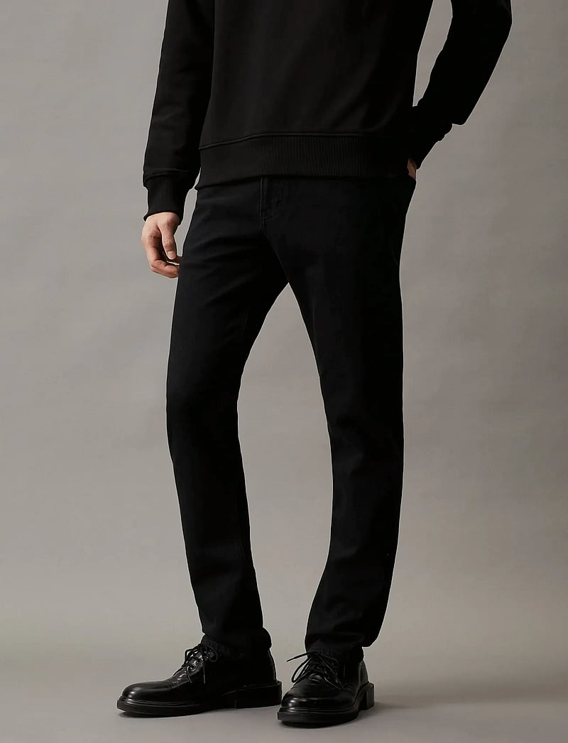 Calvin Klein Jeans - SLIM - slim jeans - denim black - 0