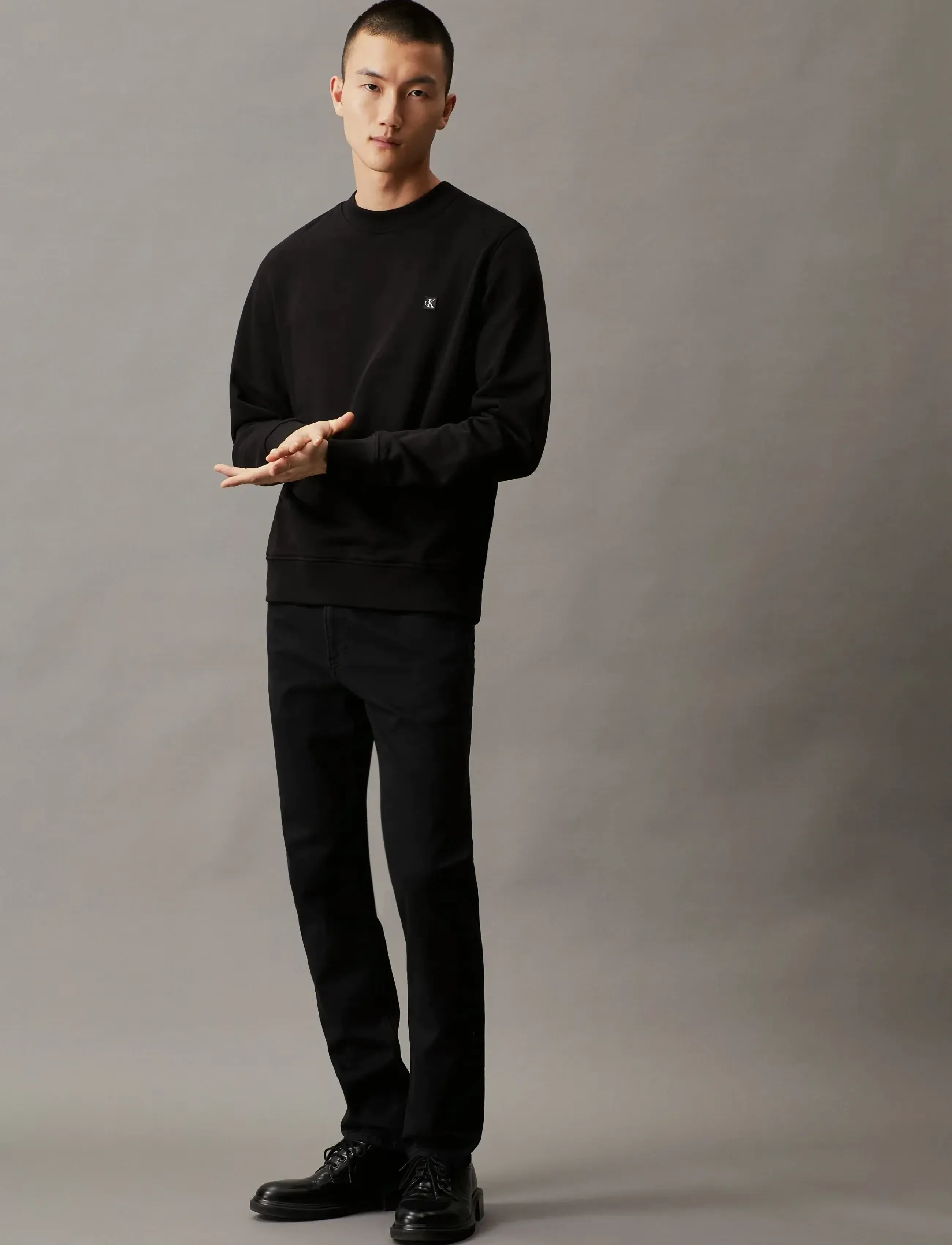 Calvin Klein Jeans - SLIM - byxor & jeans - denim black - 3