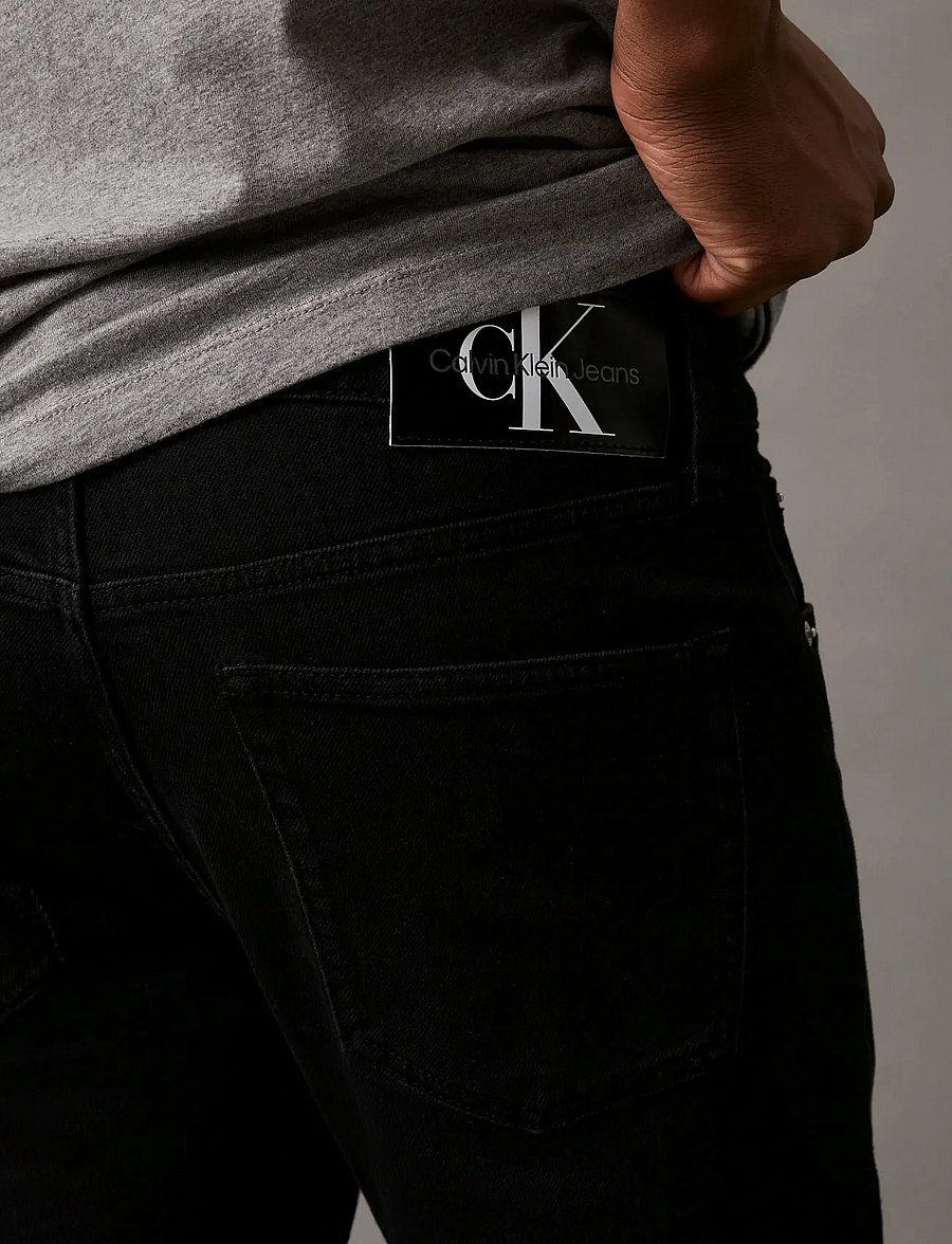 Calvin Klein Jeans - SLIM TAPER - slim jeans - denim black - 3