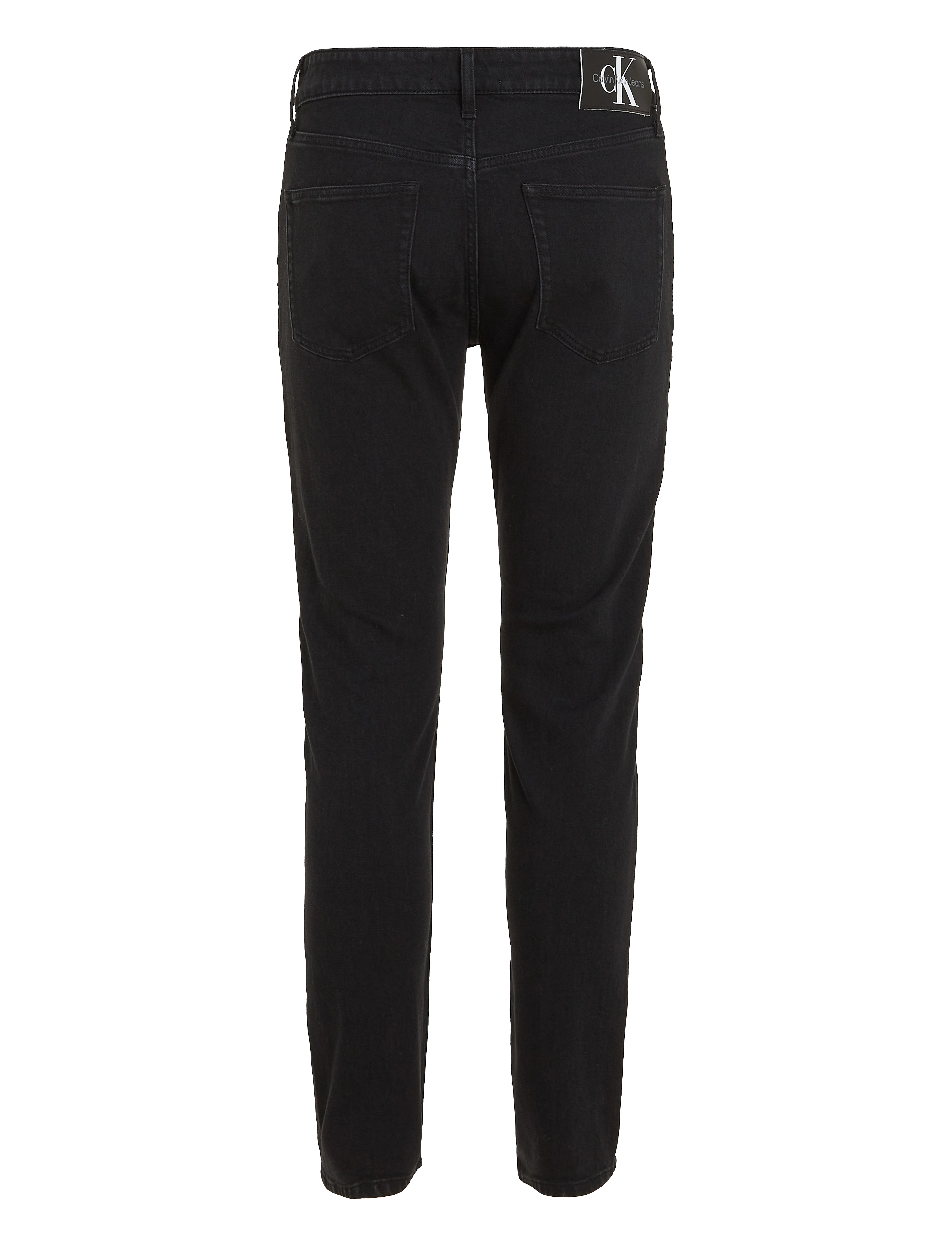 Calvin Klein Jeans - SLIM TAPER - püksid & teksad - denim black - 5