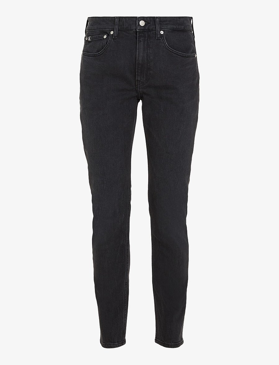 Calvin Klein Jeans - SLIM TAPER - slim jeans - denim black - 1