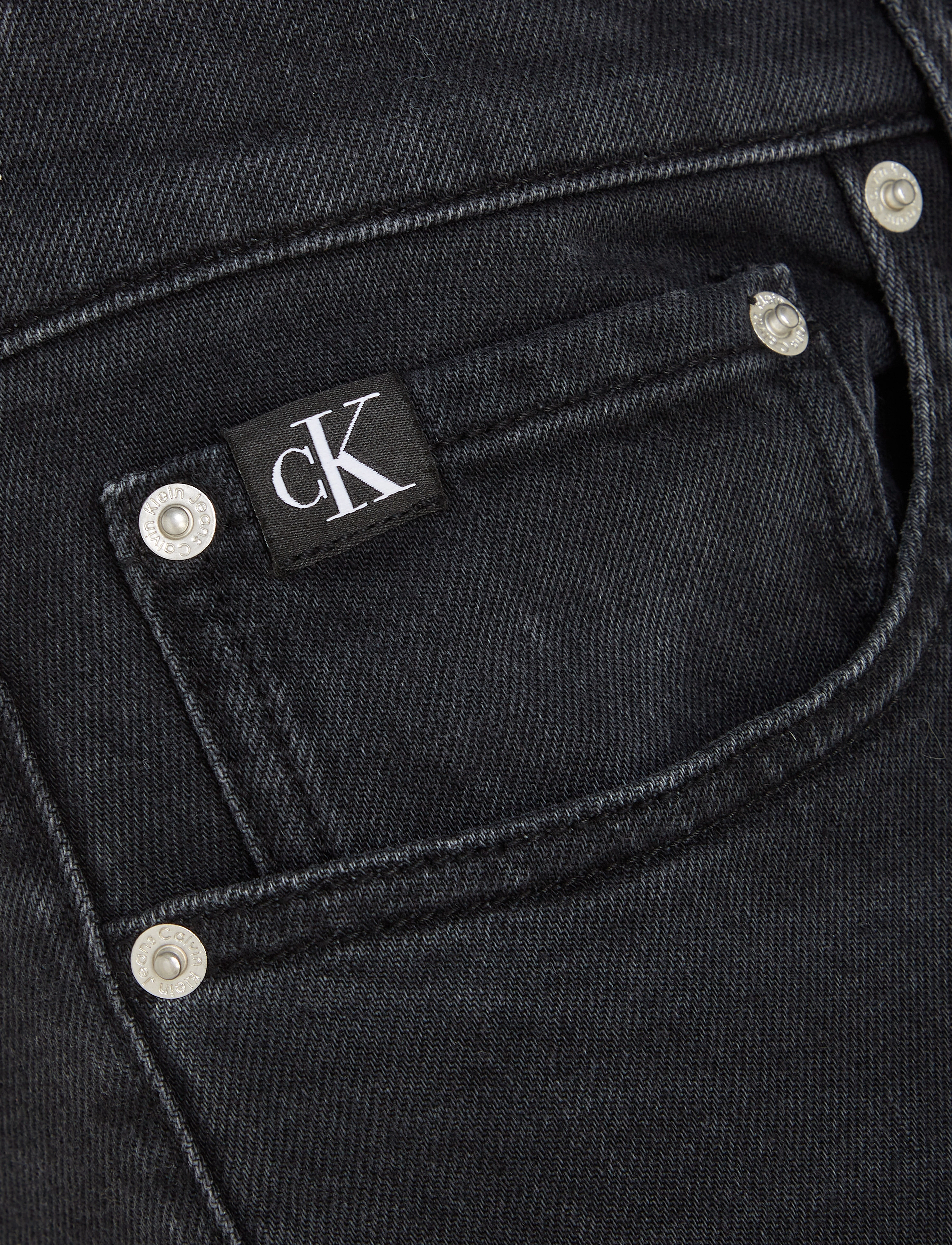 Calvin Klein Jeans - SLIM TAPER - spodnie & dżinsy - denim black - 5