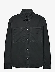 Calvin Klein Jeans - CANVAS RELAXED LINEAR SHIRT - vårjackor - ck black - 0