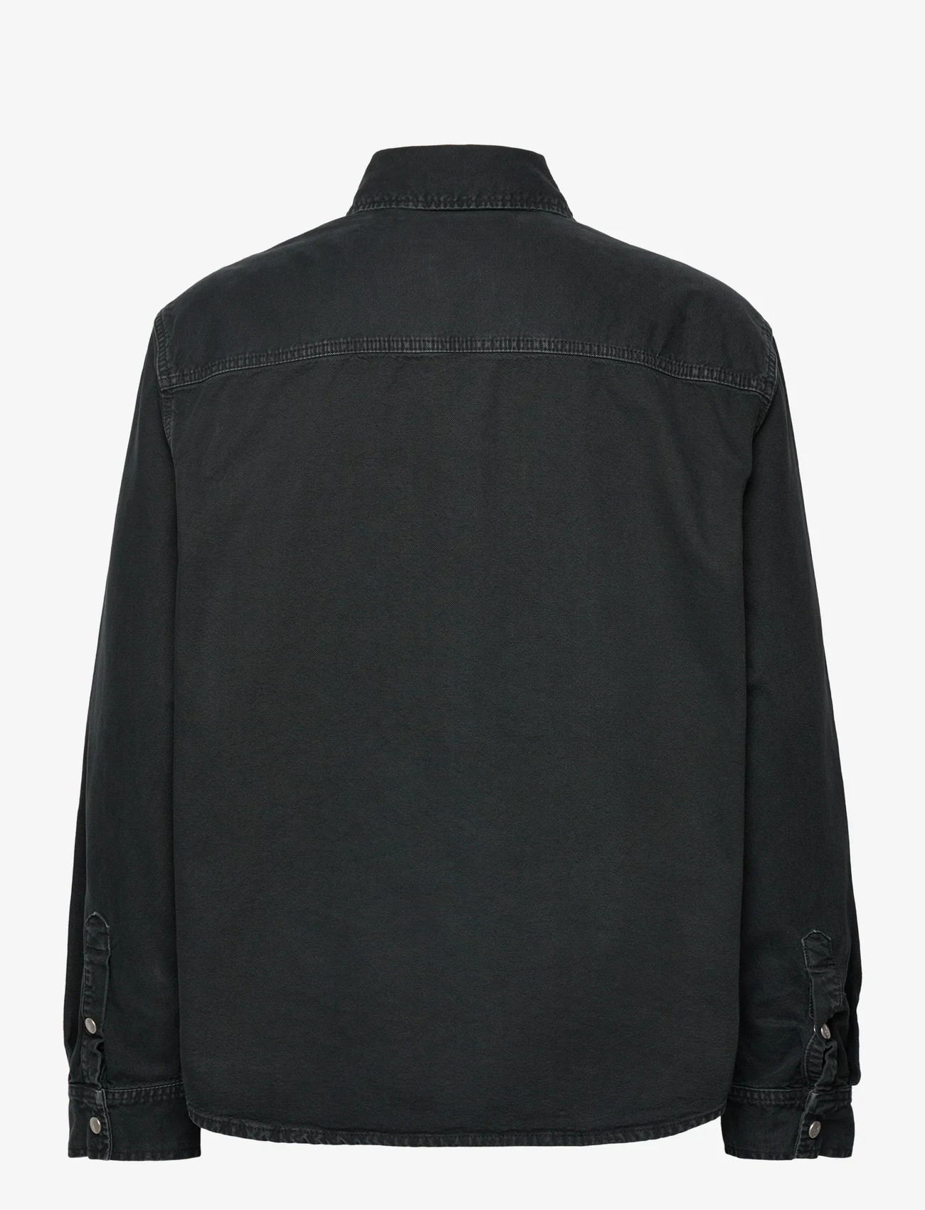 Calvin Klein Jeans - CANVAS RELAXED LINEAR SHIRT - spring jackets - ck black - 1