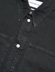 Calvin Klein Jeans - CANVAS RELAXED LINEAR SHIRT - frühlingsjacken - ck black - 3