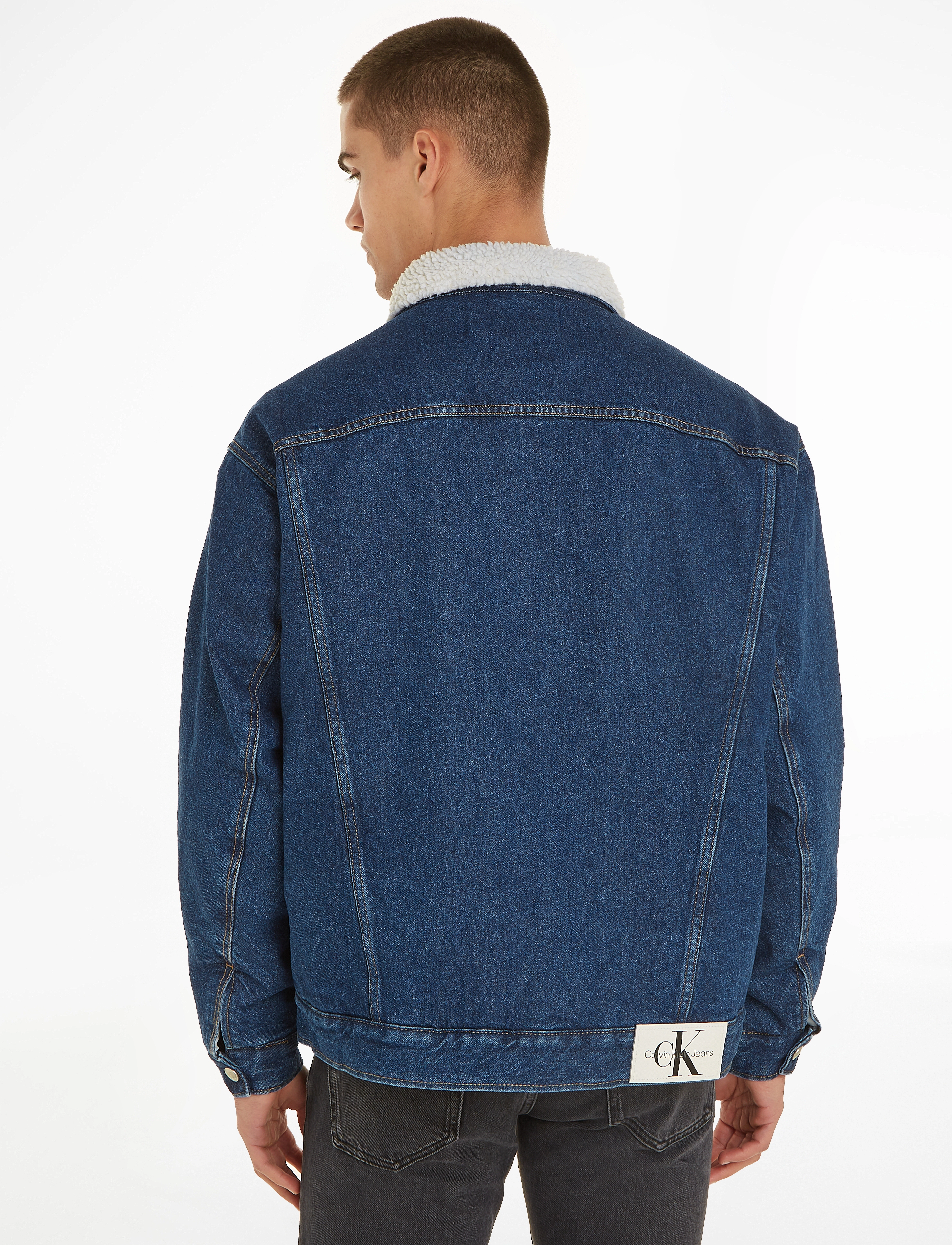 Calvin Klein Jeans - REGULAR 90S SHERPA JACKET - denim medium - 2