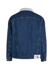Calvin Klein Jeans - REGULAR 90S SHERPA JACKET - spring jackets - denim medium - 4
