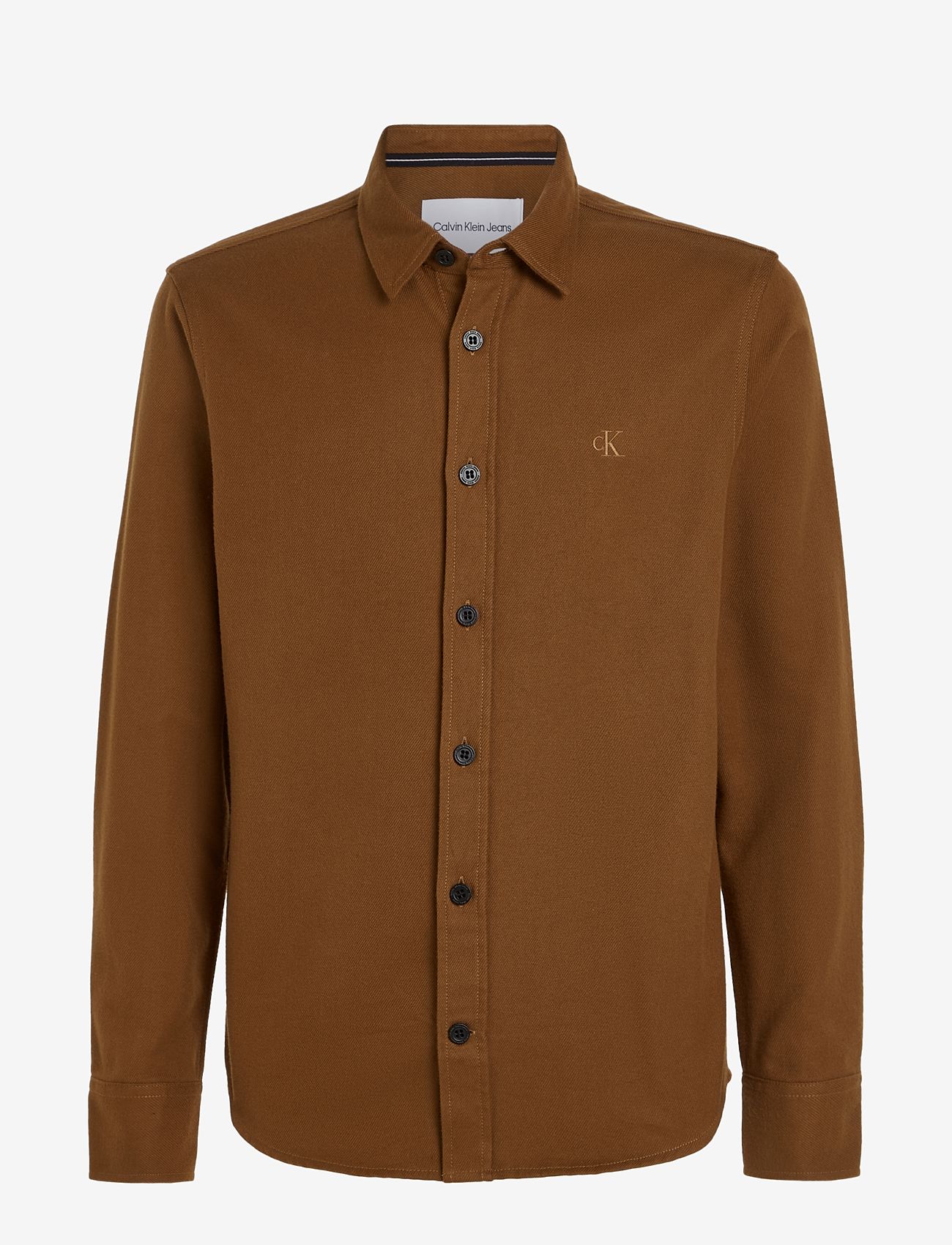 Calvin Klein Jeans - FLANNEL SHIRT - basic skjorter - fudge brown - 0