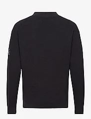 Calvin Klein Jeans - BADGE RELAXED SWEATER - knitted round necks - ck black - 1