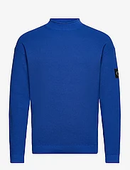 Calvin Klein Jeans - BADGE RELAXED SWEATER - okrągły dekolt - kettle blue - 0