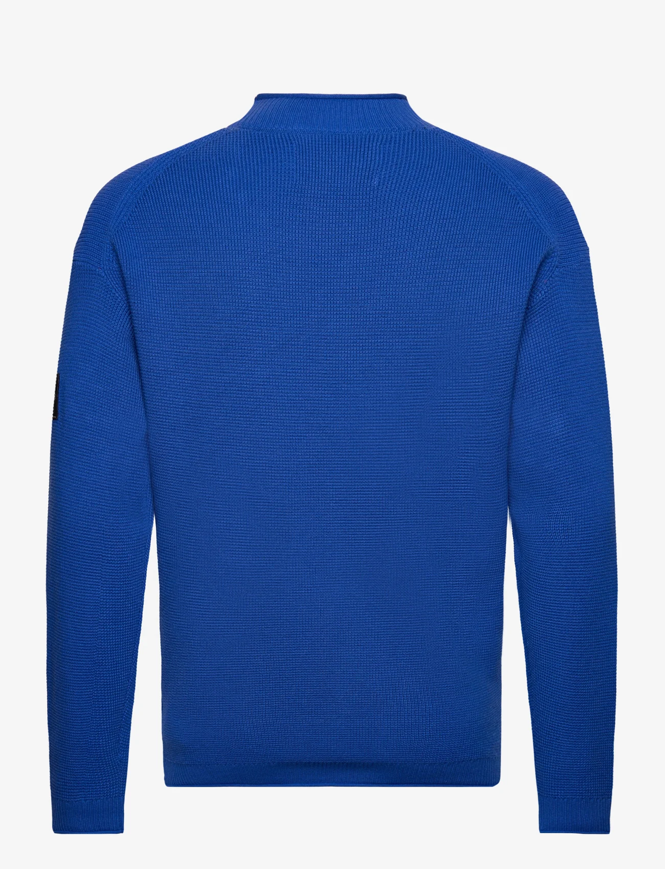 Calvin Klein Jeans - BADGE RELAXED SWEATER - okrągły dekolt - kettle blue - 1