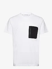 Calvin Klein Jeans - MIX MEDIA TEE - basic t-shirts - bright white - 0
