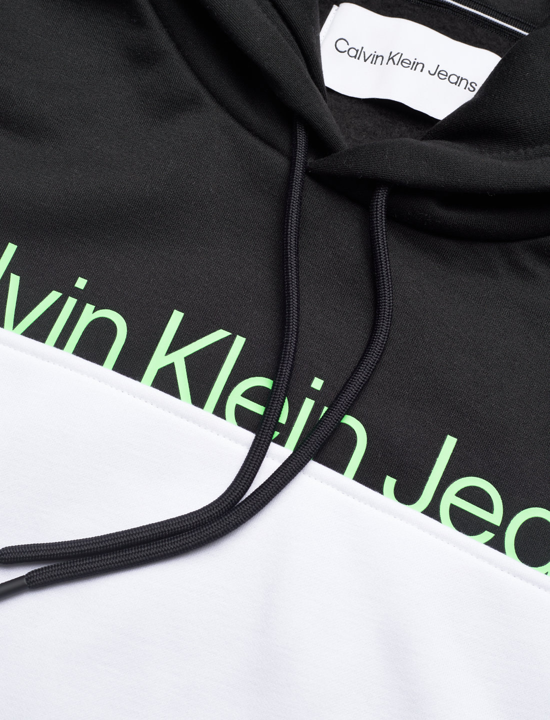 Calvin Klein Jeans Institutional Colorblock Hoodie Hoodies Boozt