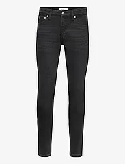 Calvin Klein Jeans - SLIM - džinsa bikses ar tievām starām - denim black - 0