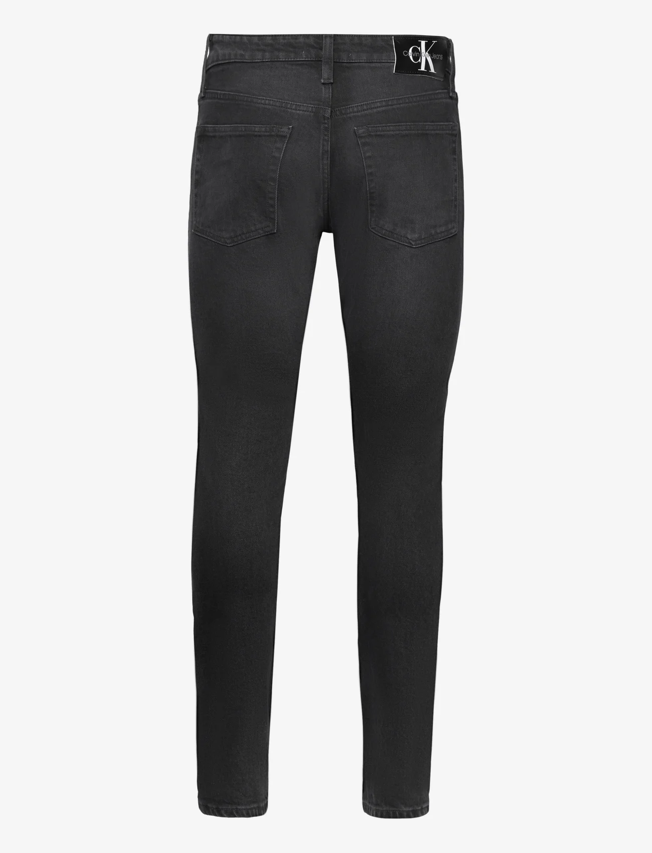 Calvin Klein Jeans - SLIM - džinsa bikses ar tievām starām - denim black - 1
