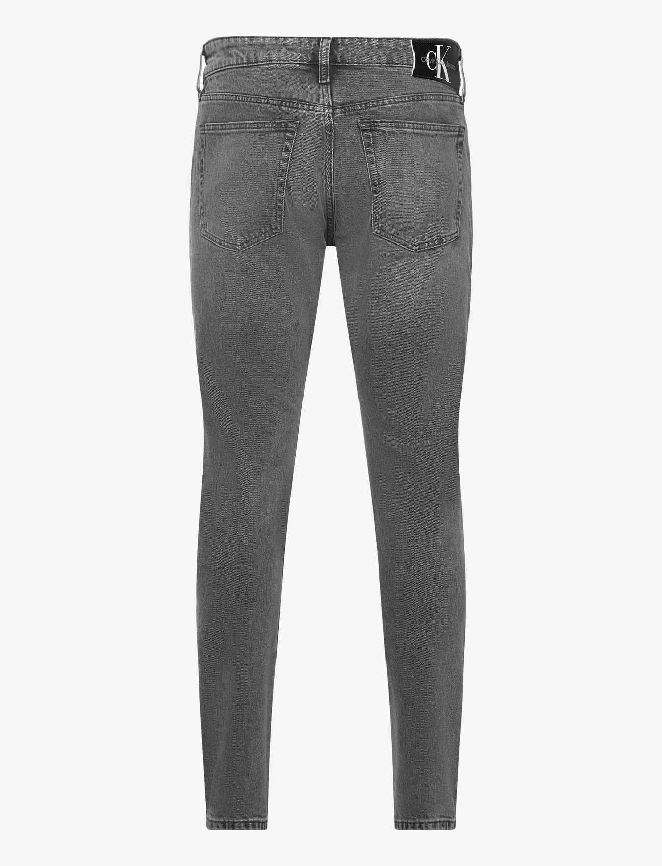 Calvin Klein Jeans - SLIM TAPER - džinsa bikses ar tievām starām - denim black - 1