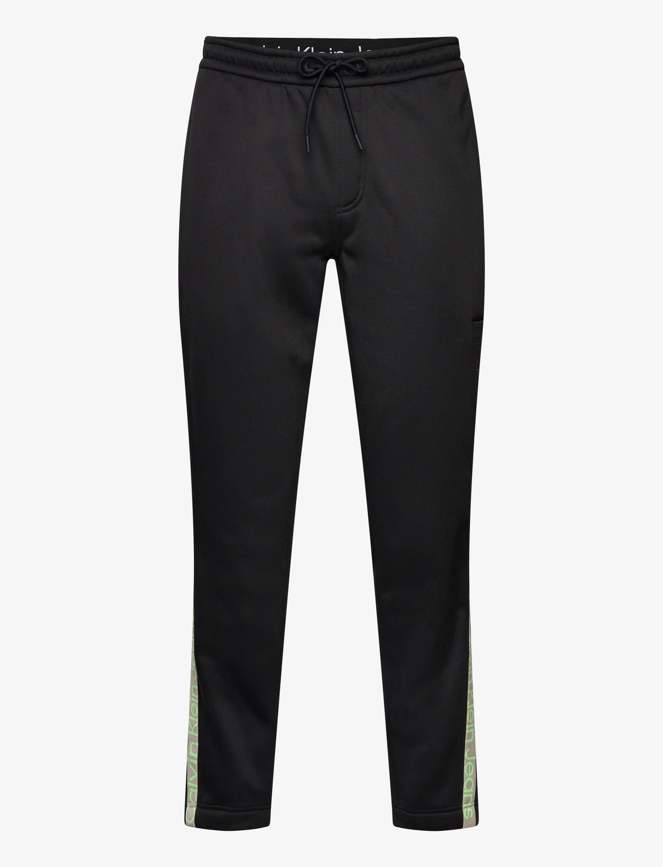 Calvin Klein Jeans - CUT OFF LOGO TAPE HWK PANT - jogginghosen - ck black - 0