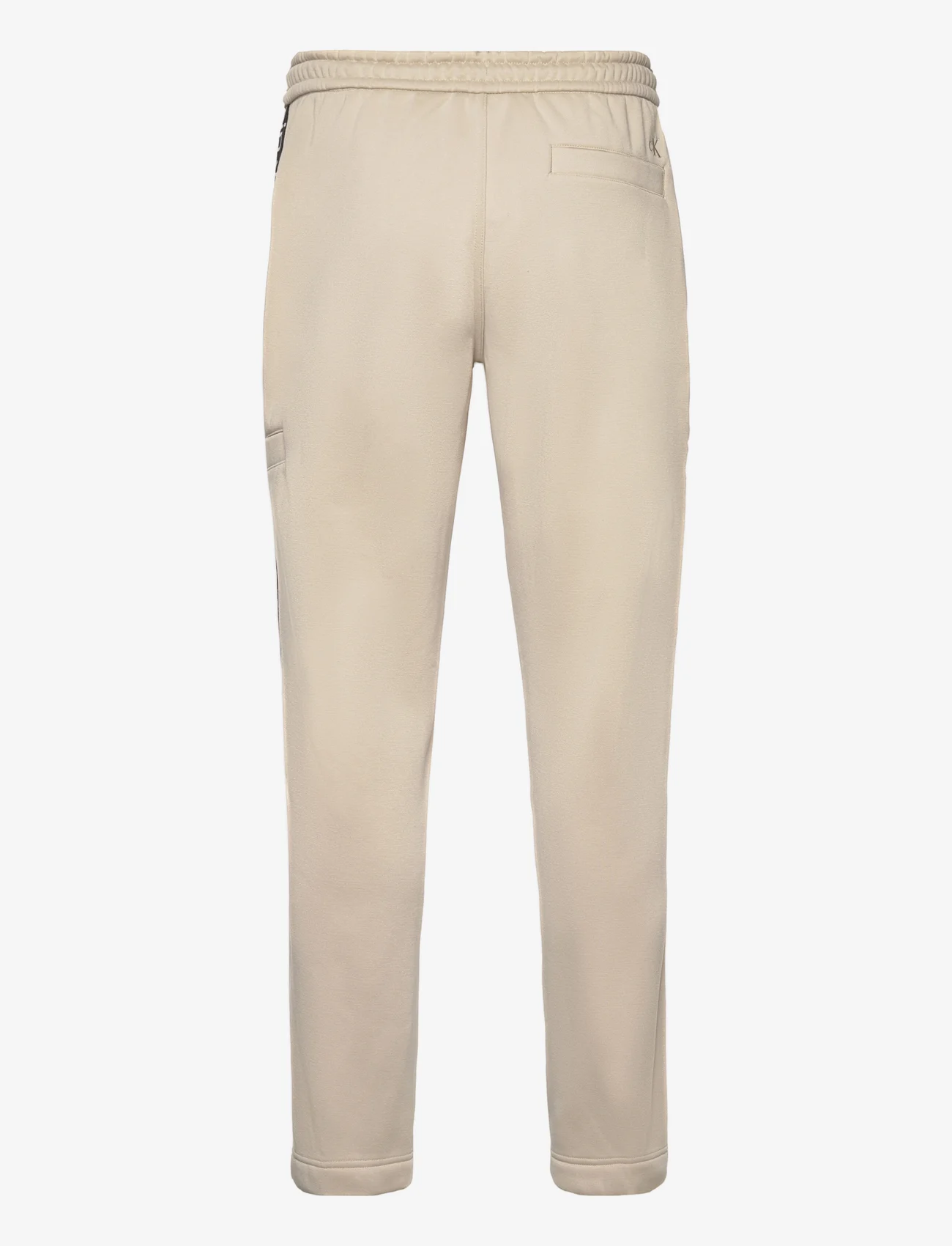 Calvin Klein Jeans - CUT OFF LOGO TAPE HWK PANT - dressipüksid - plaza taupe - 1