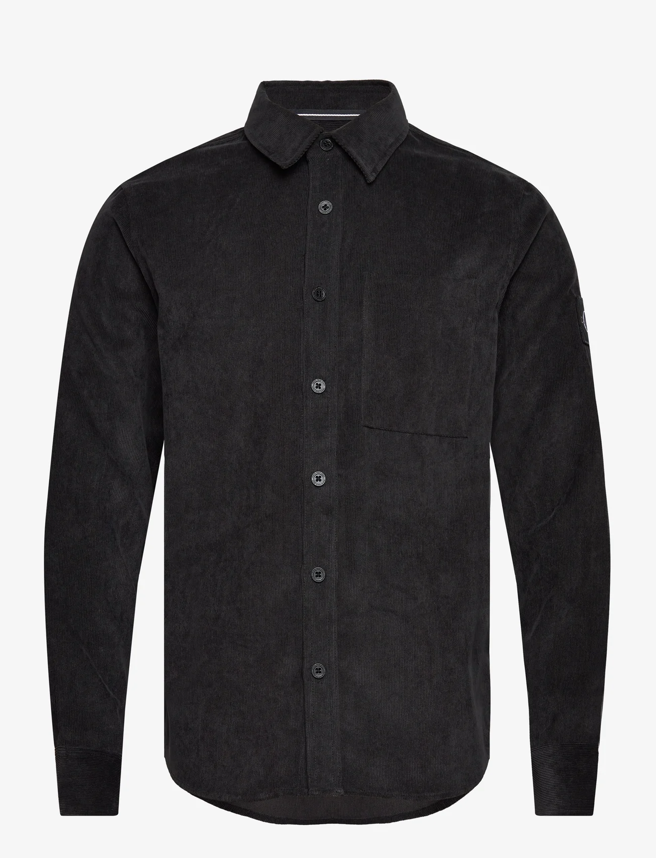 Calvin Klein Jeans - REG FIT CORDUROY SHIRT - corduroy shirts - ck black - 0