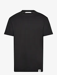 Calvin Klein Jeans - WOVEN TAB TEE - podstawowe koszulki - ck black - 0
