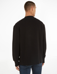 Calvin Klein Jeans - WOVEN TAB WAFFLE LS - perus t-paidat - ck black - 3