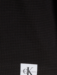 Calvin Klein Jeans - WOVEN TAB WAFFLE LS - t-shirts à manches longues - ck black - 6