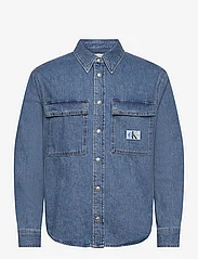 Calvin Klein Jeans - RELAXED LINEAR DENIM SHIRT - casual hemden - denim medium - 0