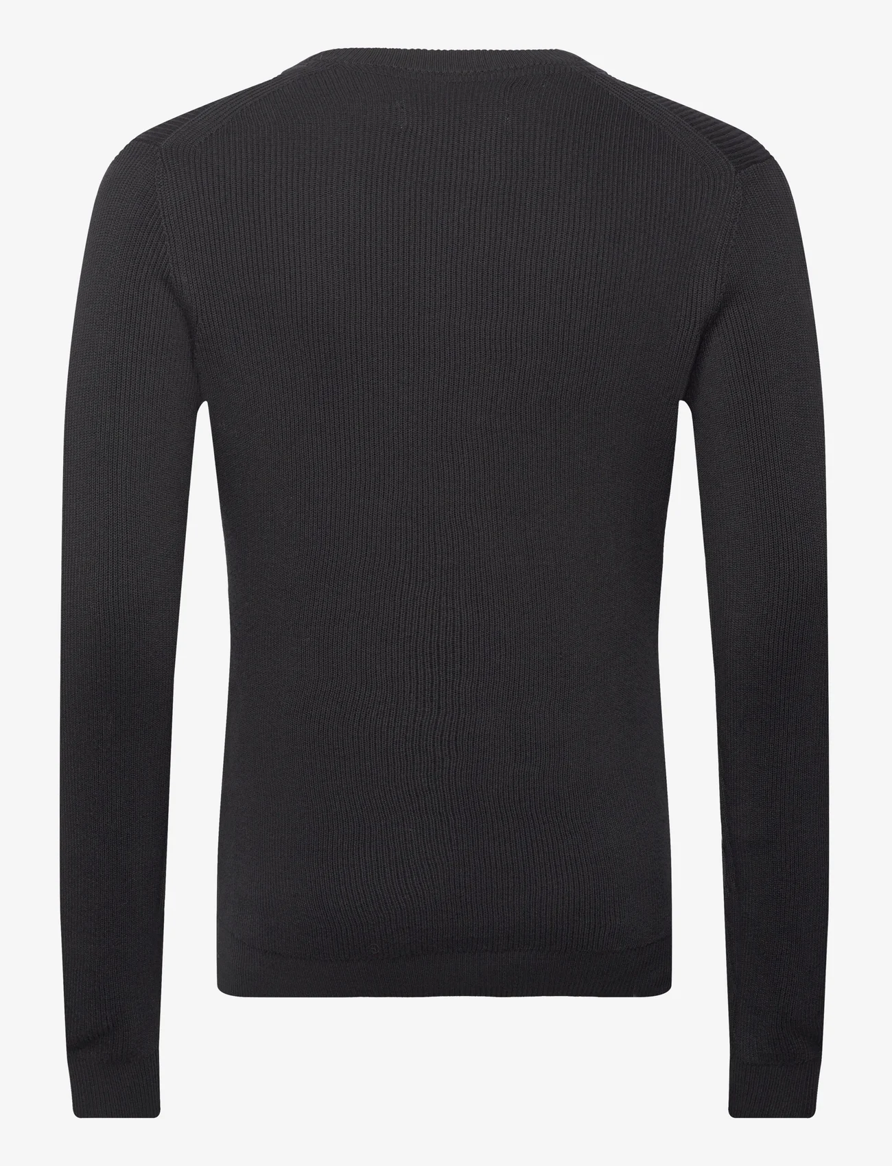Calvin Klein Jeans - CK EMBRO BADGE SWEATER - knitted round necks - ck black - 1