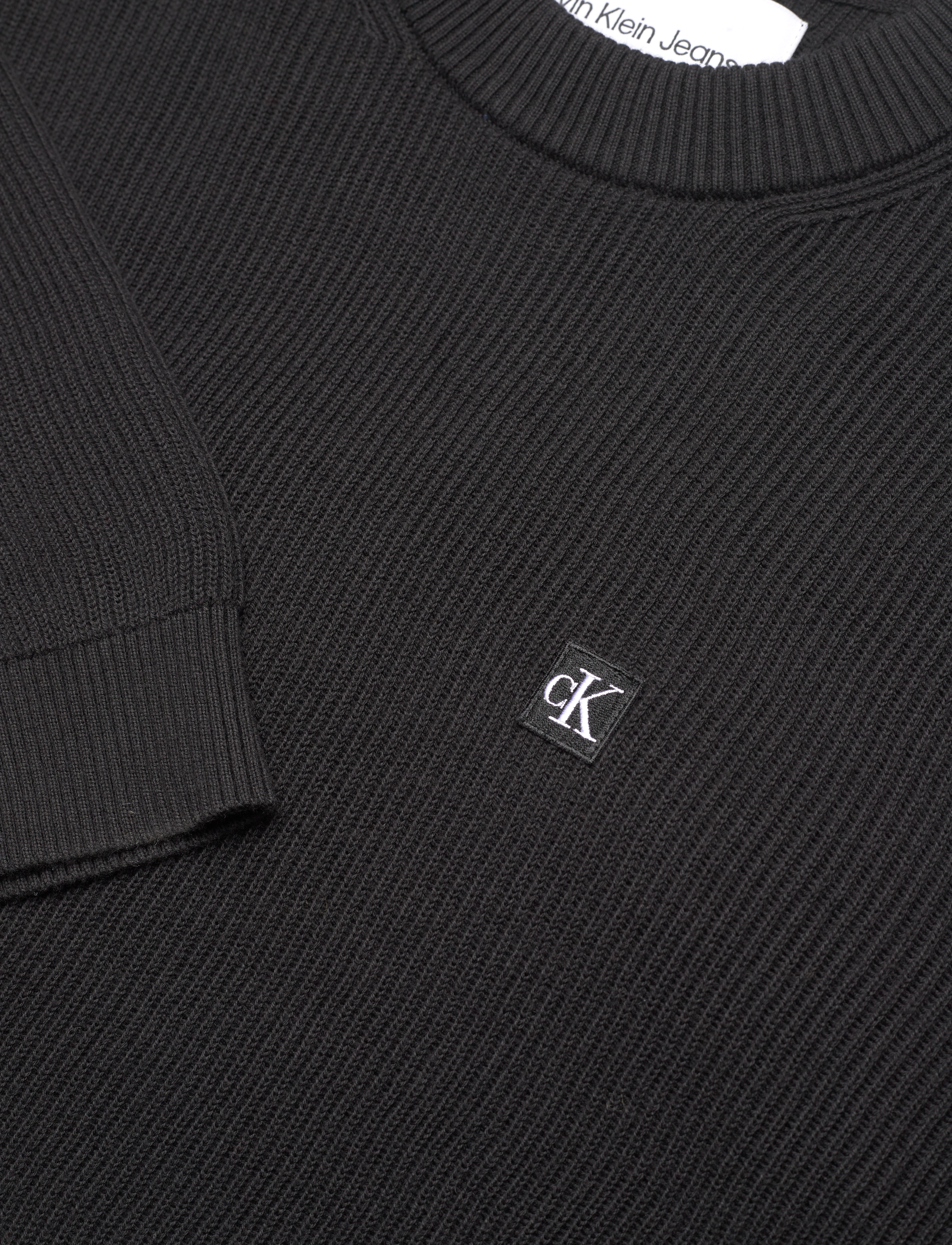 Calvin Klein Jeans - CK EMBRO BADGE SWEATER - ck black - 5
