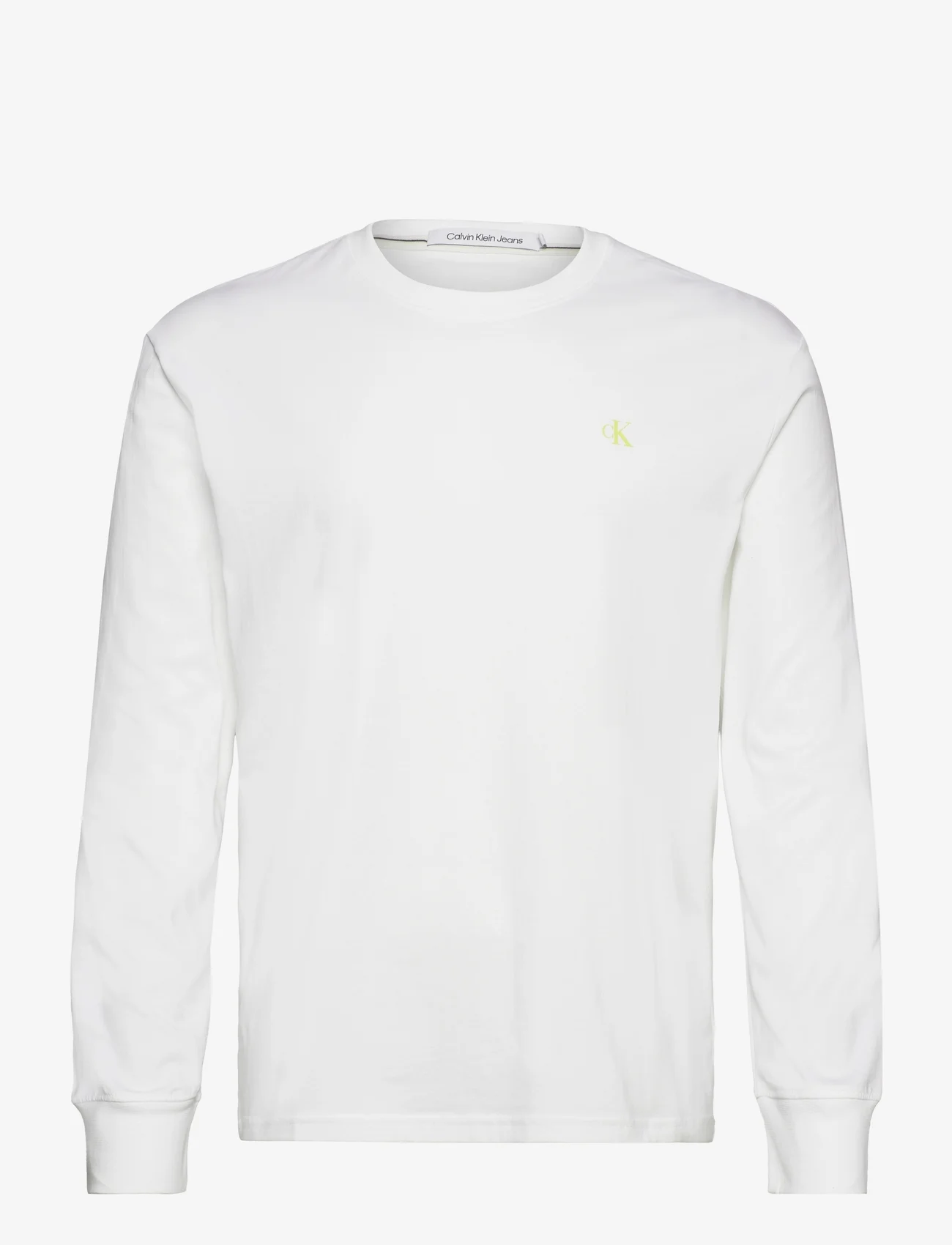 Calvin Klein Jeans - INSTITUTIONAL LS GRAPHIC TEE - basic t-shirts - bright white - 0