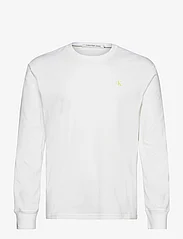 Calvin Klein Jeans - INSTITUTIONAL LS GRAPHIC TEE - laisvalaikio marškinėliai - bright white - 0