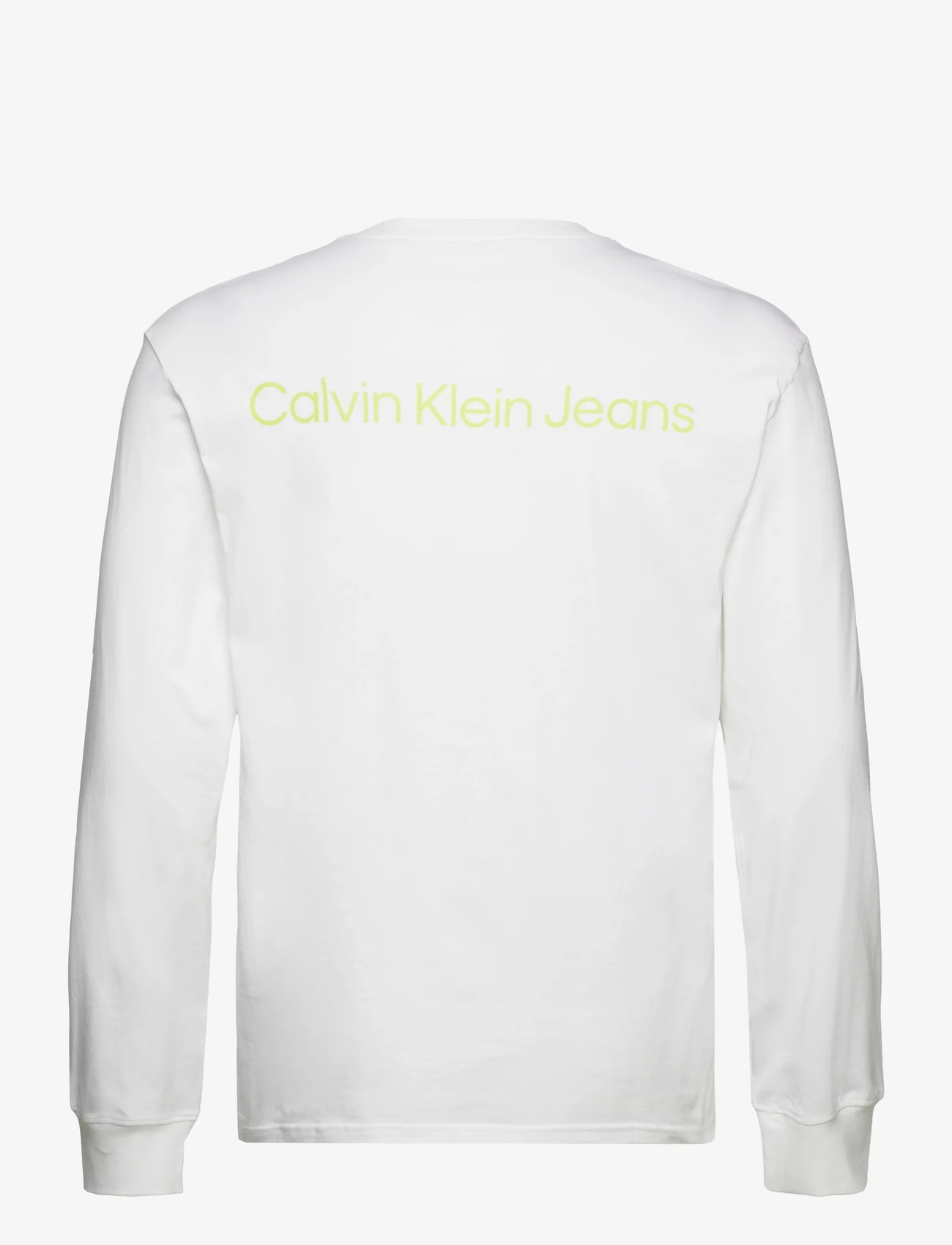 Calvin Klein Jeans - INSTITUTIONAL LS GRAPHIC TEE - laisvalaikio marškinėliai - bright white - 1