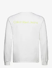 Calvin Klein Jeans - INSTITUTIONAL LS GRAPHIC TEE - long-sleeved t-shirts - bright white - 1