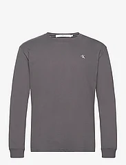 Calvin Klein Jeans - INSTITUTIONAL LS GRAPHIC TEE - perus t-paidat - dark grey - 0
