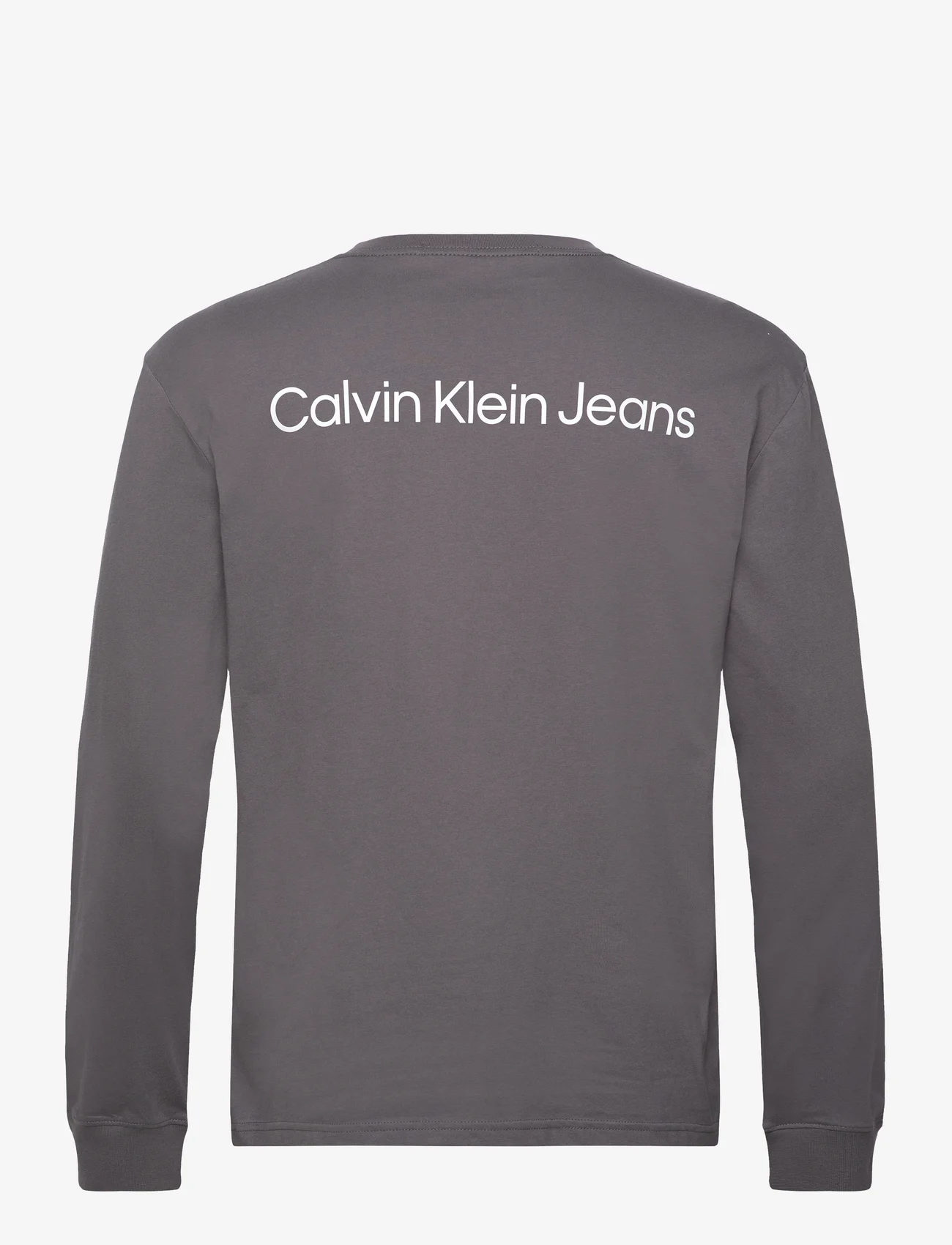 Calvin Klein Jeans - INSTITUTIONAL LS GRAPHIC TEE - basic t-krekli - dark grey - 1